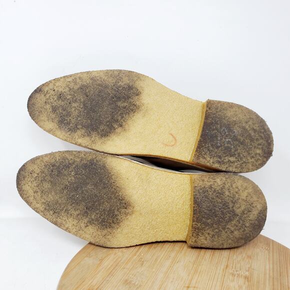 Clarks Originals Friya Point Shoes Womens 8.5 Sand Suede Crepe Sole Oxford Italy - Picture 10 of 12